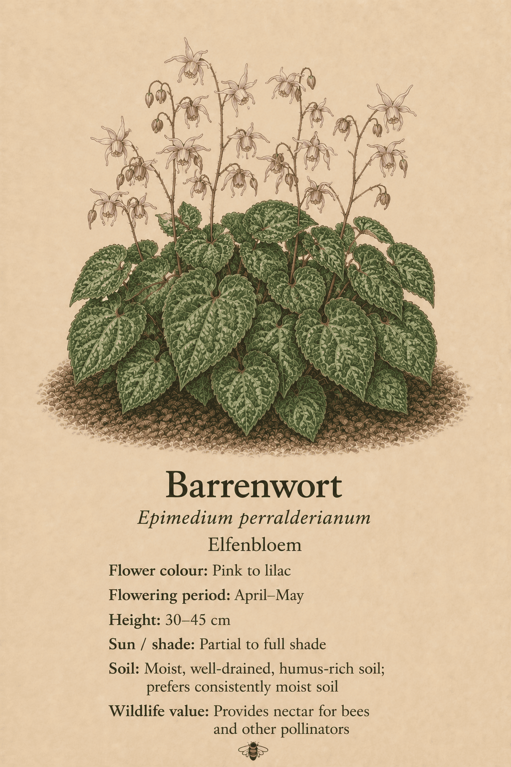 barrenwort - elfenbloem - Epimedium perralderianum