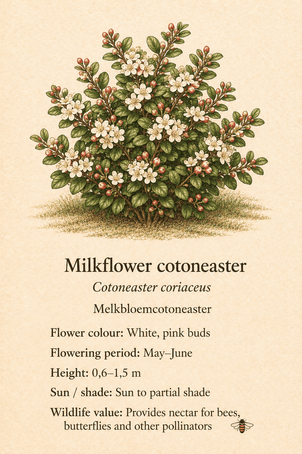 milkflower cotoneaster - melkbloemcotoneaster - Cotoneaster coriaceus