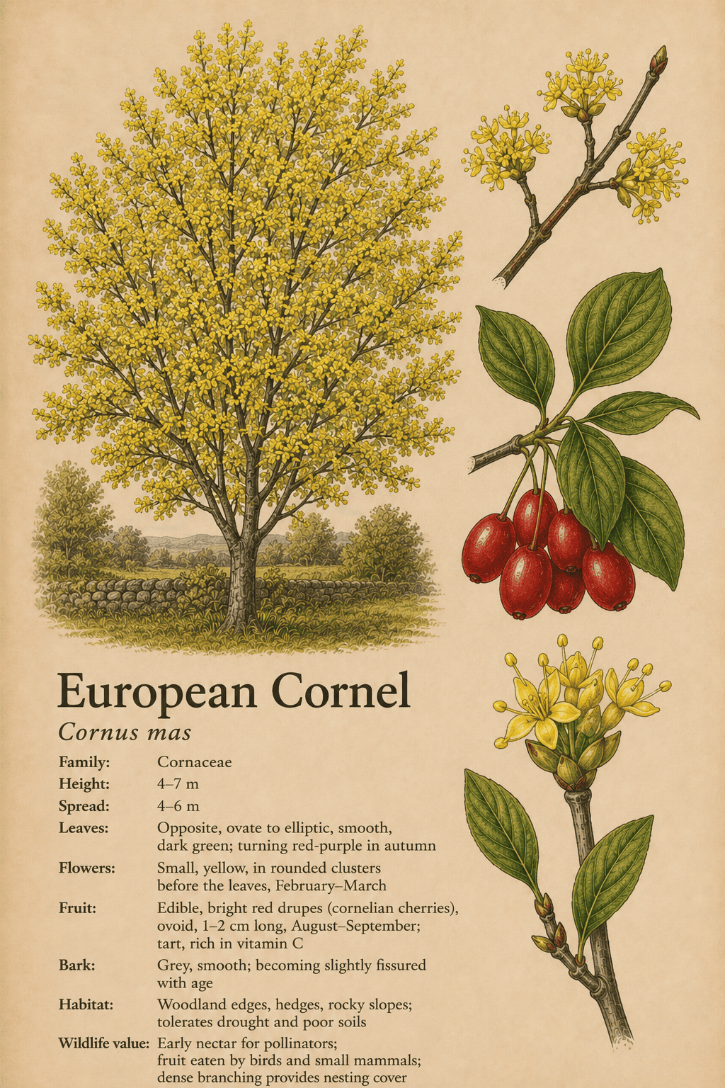 European Cornel